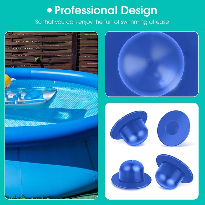 4 Pack Swimming Pool Wall Plugs Replacement Fitting - Above