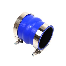 TMKOOL TMKOOL 4-Ply Reinforced High Temperature 3" to 3.25" ID Hump Hose Reducer Silicone Coupler With Stainless Steel T Bolt Clamp (3"-3.25" BLUE)