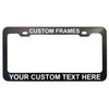 GoPlates License Frames Customized Plate Frame Laser Engraved (Cool Black)