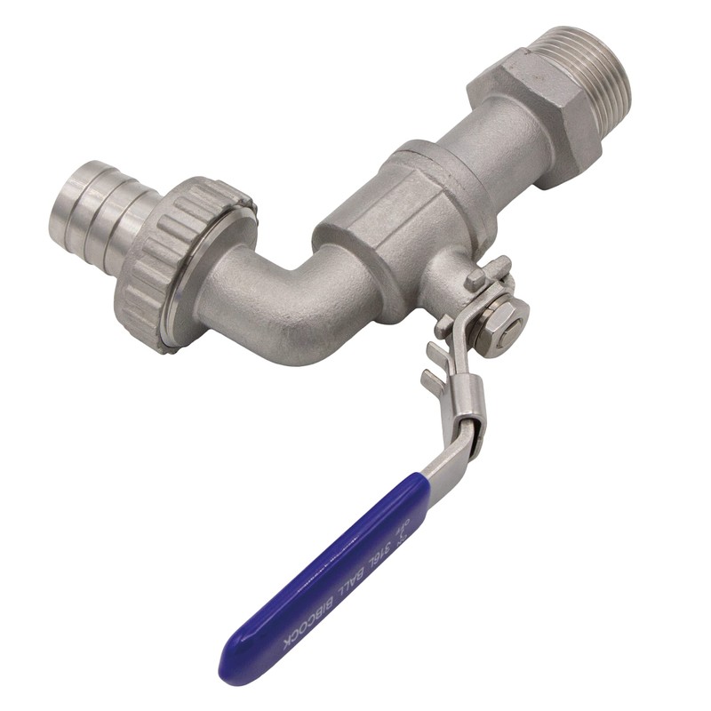 VARIOSAN Ball Outlet Valve 11329 1/2 Inch Stainless Steel Lockable