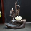LYUK Lotus Backflow Incense Burner Backflow Incense Holder Ceramic Home