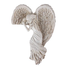 Angel Doorframe Ornament Angel Wings Door Frame Pendant Left Or Right Door Frame Angel Wings Sculpture Exquisite Angel Statue Decoration for Home Kitchen