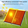 DUOERLAN 300W 12V Mono Foldable Solar Panel Suitcase w/30A Controller