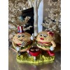 Martha Stewart Patriotic Barbecue Cheeseburger Hamburger Tabletop Decor Couple Mr