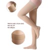 Thigh High Compression Stockings, Closed Toe, Firm Support 20-30 mmHg