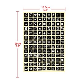 Car Luminous Sticker, Multifunction Button Stickers Car Light Stickers Switch Relay Decoration Rocker Switch Label Circuit Panel Decals, Glow in Dark Accessories