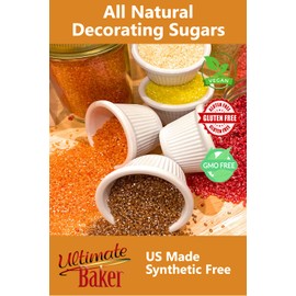 Ultimate Baker Holly Green Sanding Sugar - Naturally Colored Medium Crystal Holly Green Decorating Sugar, Cakes, Cupcakes, Ice Cream Topping (5lb Bag)