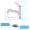 HANLIAN Single Hole Bathroom Pull Out Faucet with Rotating Spout,