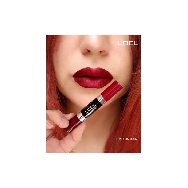 Labial LBel Dúo Amplifiant color vin rouge mate