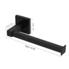 Black Wall Mounted Rack Toilet Roll Paper Holder Bathroom Tissue
