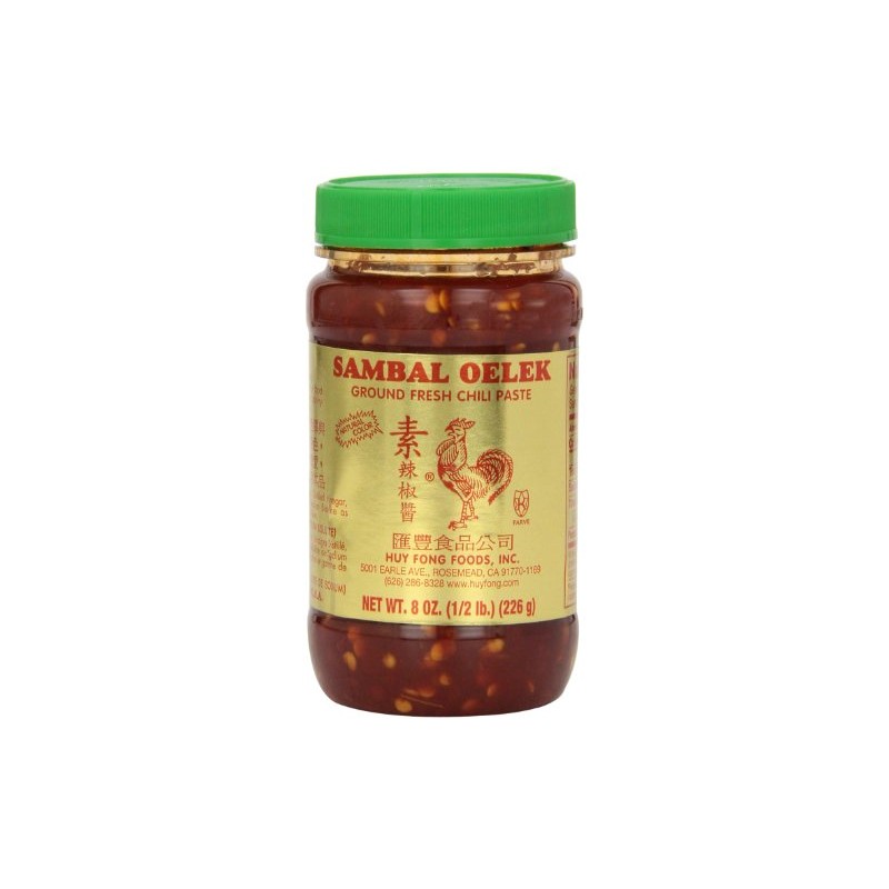 Huy Fong Sambal Oekel, 8-Ounce Jars (Pack of 24)