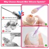 9 Pieces Mini Silicone Spatula-Makeup Spatula-Small Silicone Spatula-Thin Spatula Set