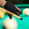 Left Hand Billiard Gloves Polyurethane Fiber Average Size Three Fingers
