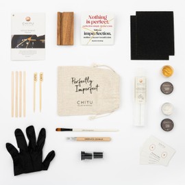 CHIYU Bio Kintsugi Repair kit: Bio Repair Kit - Gold & Silver - Bio Based - Gold Glue - Food Safe - The Most Complete and Durable Kintsugi kit