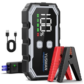 Jump Starter, 5000A 12V Car Battery Booster, Portable Battery Pack (7.0 Gas/5.0L Diesel), Portable Jump Starter with Extended Smart Jump Cables, 3-Mode Lights