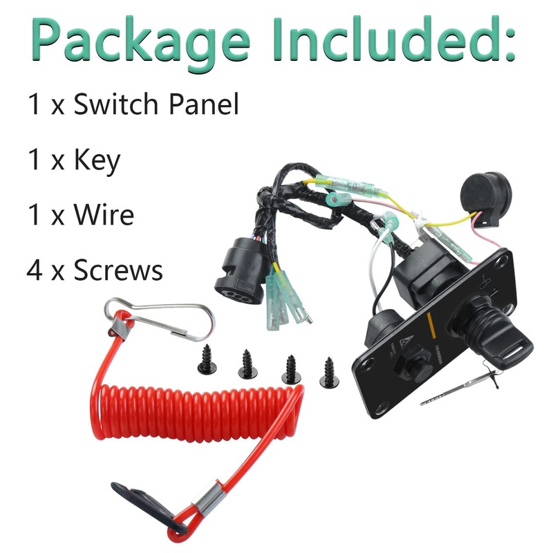 Main Switch Panel Single Engine Key Switch Panel Assembly On-Off-Start