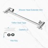 OFFO Shower Head Extension Arm, 11 in Shower Extension Arm
