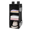 MAX Houser 3-Shelf Hanging Closet Organizer, Hanging Sweater Organizer, Foldable