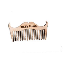 Wooden Beard Comb Beard & Moustache Dad's Pocket Comb Dad Fun Comb Natural Anti-static Engraved Comb Gift for Dad