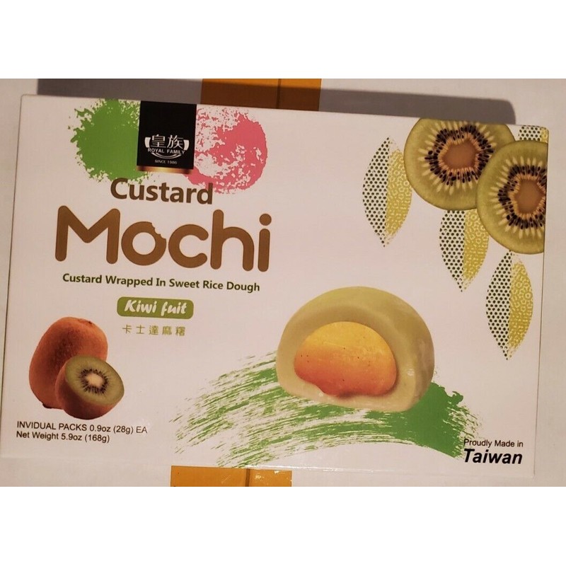ROYAL FAMILY Custard Mochi Kiwi Fruit Japanese mochi