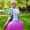 Hearthsong Hop N Go Inflatable Unicorn Riding Bouncy Hopping Toys