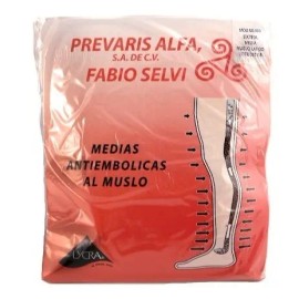 4 Pares De Medias Antiembólicas Muslo Largo Prevaris