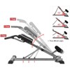 Roman Chair Back Hyper Extension Bench Adjustable Exercise Machine for