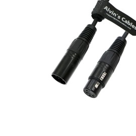Alvin's Cables XLR 4-Pin Male to XLR 4-Pin Female Power Cable for Sony Venice|F55|SXS Camera for Canon C300 Mkiii|C500 Mkii Blackmagic Ursa Mini Pro 2M|6.56ft