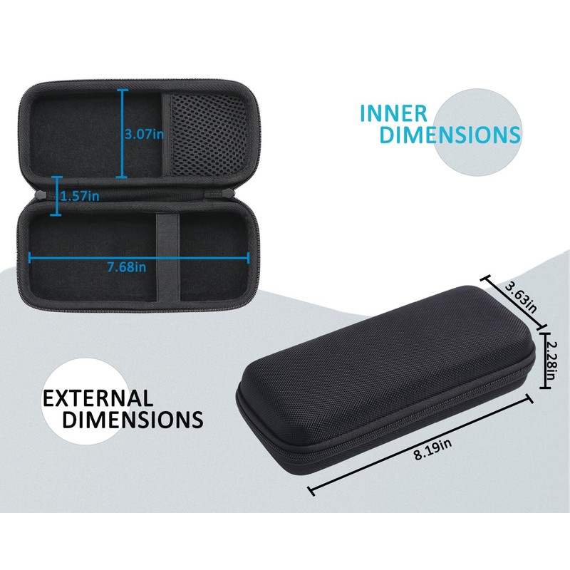 inDomit Hard Shell Protective Travel Case Compatible with KAIWEETS HT206D