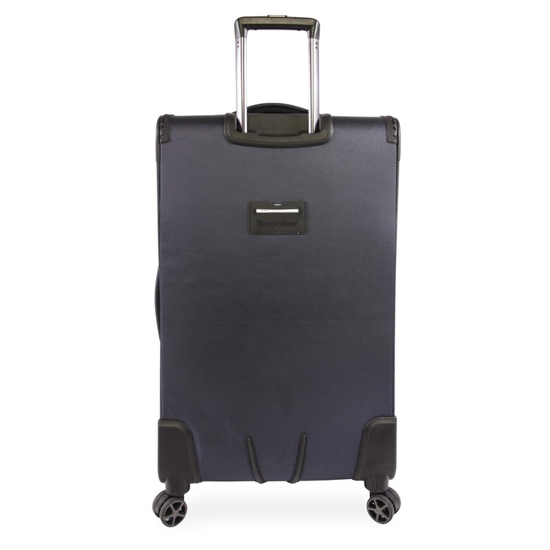 Brookstone Luggage Elswood Spinner Suitcase, Navy, Check-in