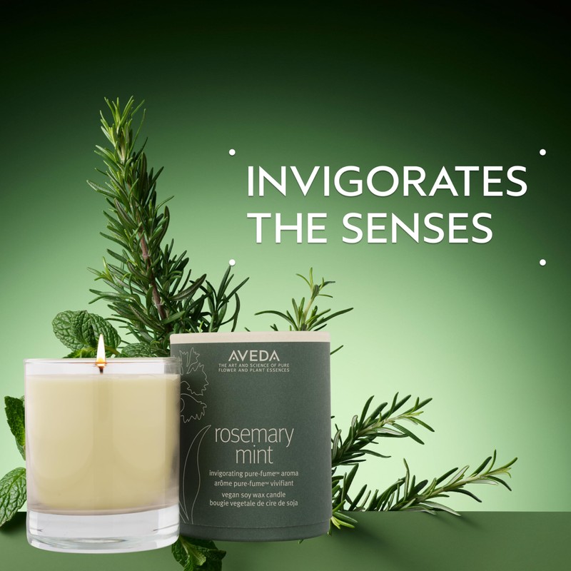 Aveda Rosemary Mint Vegan Soy Wax Candle | Invigorating Aroma