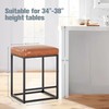 Erste!Bravo Brown Counter Height Bar Stool for Kitchen Counter 24