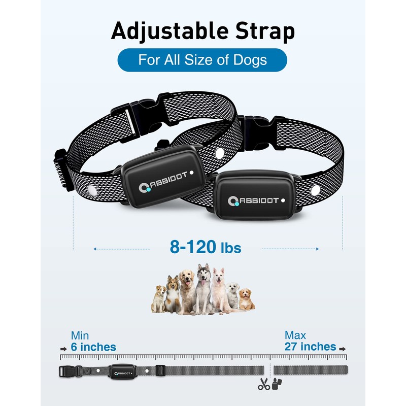 ABBIDOT Dog Shock Collar, 3300 FT Dog Training Collar with