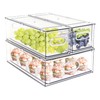 MineSign Set of 3 Stackable Refrigerator Organizer Bins Pull-Out Drawers