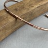 Sky Copper Cuff, Thin, Simple, Minimal, Handmade In USA