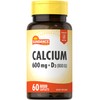 Calcium 600mg with D3 | 60 Caplets | Vegetarian, Non-GMO,