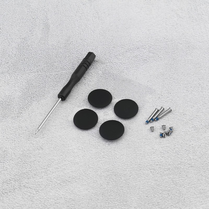 eMagTech 2 Sets Rubber Case Feet & Bottom Case Screw