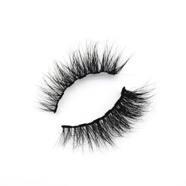 MISSLADY 6-Magnet 16mm 3D Real Mink Magnetic Eyelashes Mink Natural Long Wispy Magnetic Lashes Mink (M3D-505, 16mm, 1 Pair without Eyeliner)