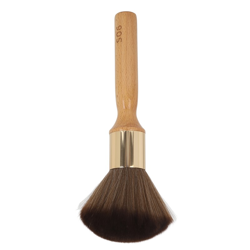 Neck Duster Brush Beech Wood Ergonomic Handle Portable Broken Hair