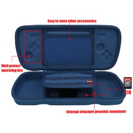 Aenllosi Hart Tasche Hülle für Hori Split Pad Pro/Hori Split Pad Compact Controller, Nur Tasche (Blau)