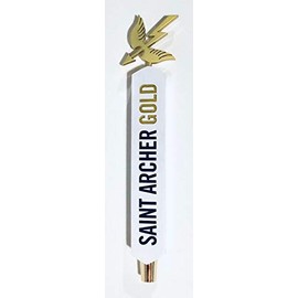 Saint Archer Gold Beer Tap Handle | 12" Tall | New