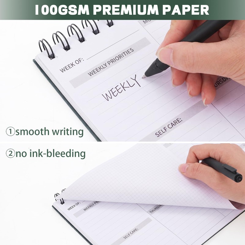 Weekly To Do List Notepad, 6.3''x 11.2'' Weekly Desk Planner