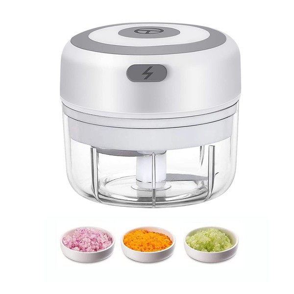 Electric Mini Garlic Chopper, 100ML USB Mini Food Chopper Garlic