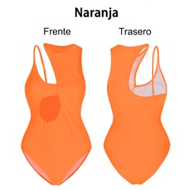 Asorok Traje de Baño Mujer de Una Pieza, Tankini Mujer Traje de Baño de Moda y Sexy, Traje de Baño Mujer Natacion Clásico, Traje de Baño Deportivo Mujer para Playa, Nadar, Vacaciones