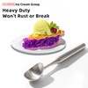 Stainless Steel Ice Cream Scoop, Ergonomic Comfort Handle, Dishwasher Safe,