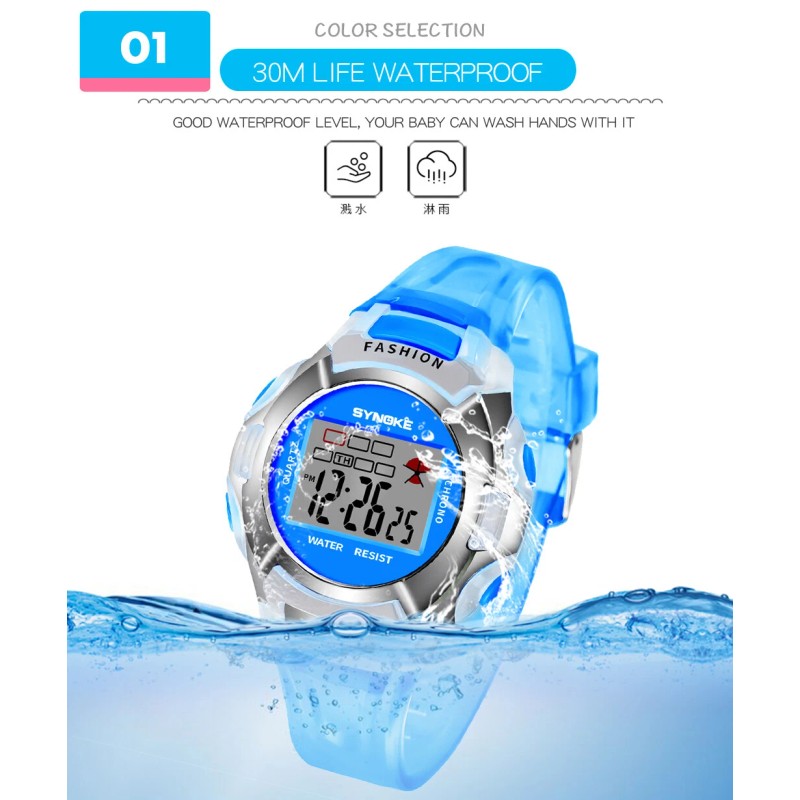 SYNOKE Waterproof Watch for Kid Boy&Girl Multifunction Sport Electronic Digital