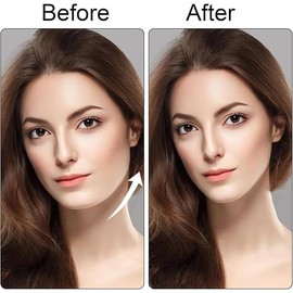 VOSHOME 3 PCS Faja Papada, Lifting de Cara Correa, Correa Adelgazante Facial Reutilizable，Mentoneras para Reafirmar y Remodelar el Rostro, Se Puede Utilizar en Cualquier Momento