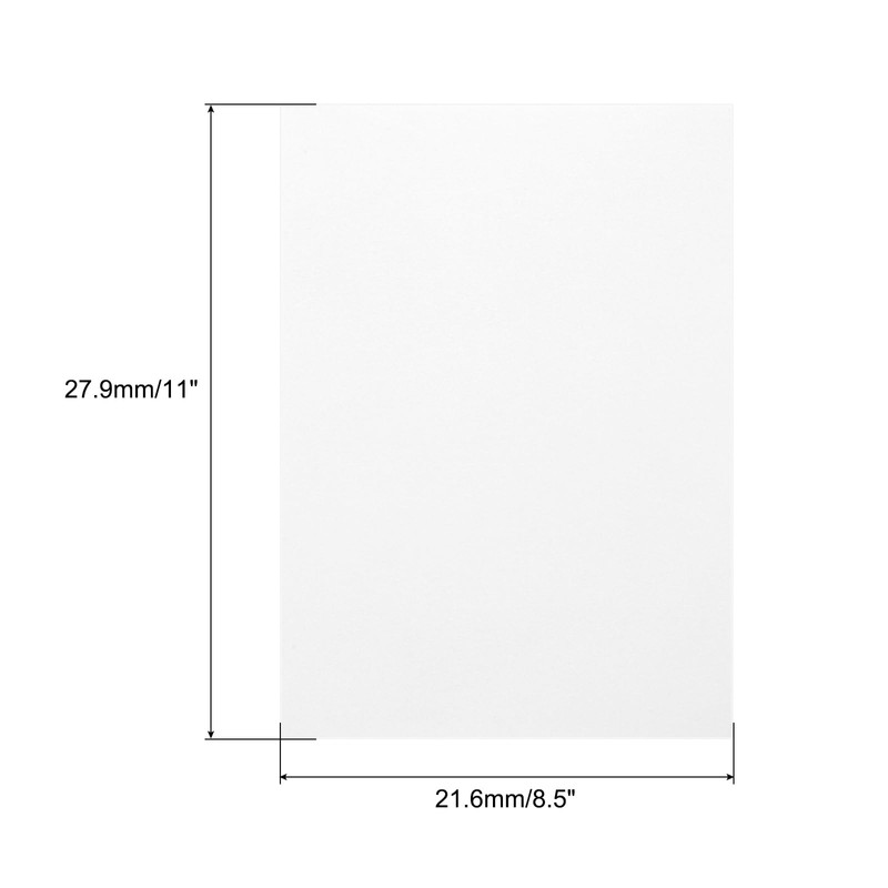 QUARKZMAN Coloured Parchment Paper, 20 Sheets White Transparency 8.5 x