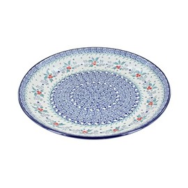 Blue Rose Polish Pottery December Joy Dinner Plate