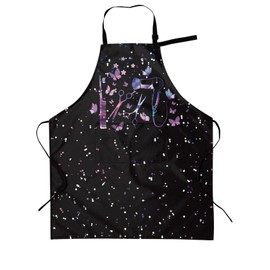 YDTBRUF Apron With Pockets Cute Aprons Adjustable Neck Funny Waterproof And Oil-Proof Bib Fun Bibs Smock For Women Men (Haircut)